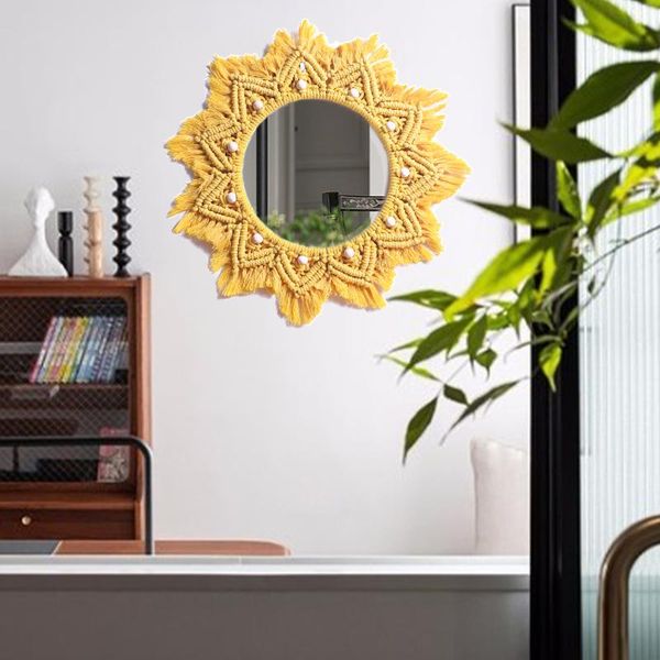 mirrors modern large yellow macrame wall for living room wooden beads hanging decorative bedroom round make up boho mirror
mirrors modern large yellow macrame wall for living room wooden beads hanging decorative bedroom round make up boho mirror