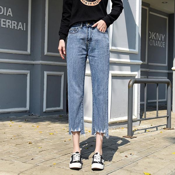 women's jeans high waist straight pants women 2021 summer ankle length denim blue trousers plus size femme pantalon loose
women's jeans high waist straight pants women 2021 summer ankle length denim blue trousers plus size femme pantalon loose