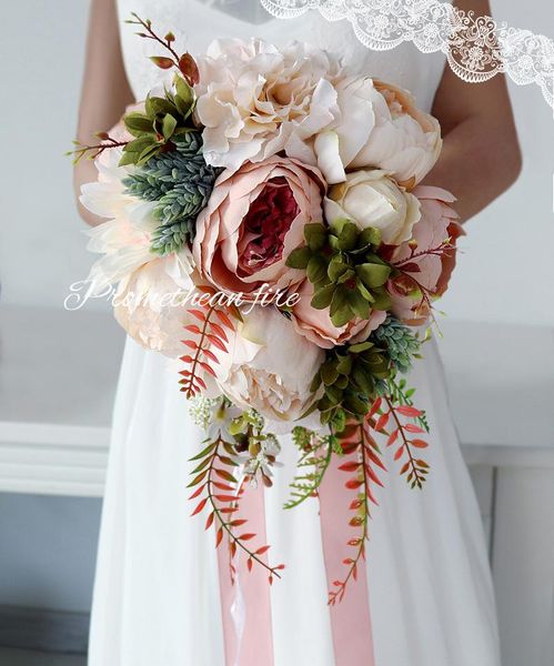 decorative flowers & wreaths romantic country style waterfall wedding bouquet champagne artificial silk teardrop long bridal
decorative flowers & wreaths romantic country style waterfall wedding bouquet champagne artificial silk teardrop long bridal