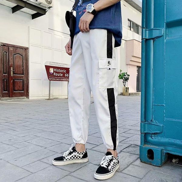 men's pants chrleisure men sweatpants summer 2021 fashion loose elastic waist breathable joggers pocket cargo, Black
men's pants chrleisure men sweatpants summer 2021 fashion loose elastic waist breathable joggers pocket cargo, Black