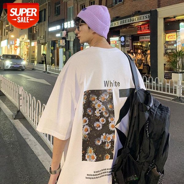 short sleeve men's port style loose flow round neck drop shoulder super fire printing half t-shirt #0k3p, White;black
short sleeve men's port style loose flow round neck drop shoulder super fire printing half t-shirt #0k3p, White;black