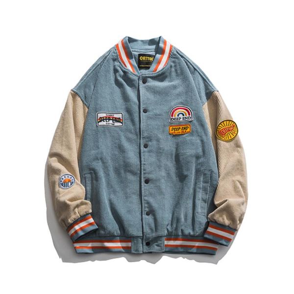 men's jackets mens coat baseball jacket hip hop couple casual loose streetwear corduroy coats unisex, Black;brown
men's jackets mens coat baseball jacket hip hop couple casual loose streetwear corduroy coats unisex, Black;brown