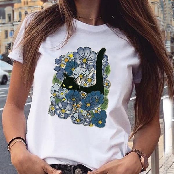 graphic floral cat paw love women pet animal fashion short sleeve cartoon print female clothes tees t shirt, White
graphic floral cat paw love women pet animal fashion short sleeve cartoon print female clothes tees t shirt, White