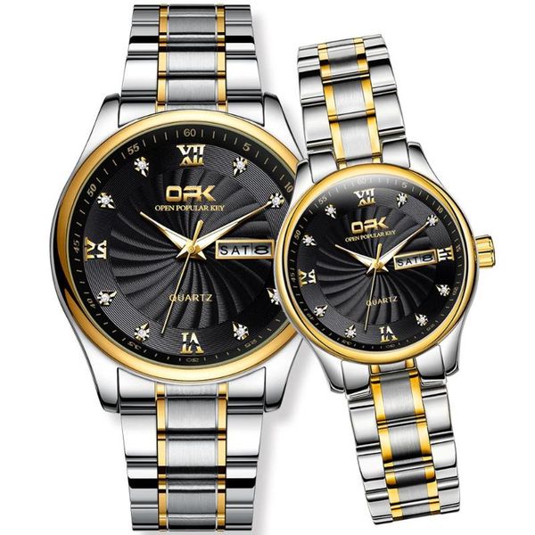 wristwatches reloj pareja luxury couple watch men watches women week fashion love stainless steel waterproof date pair luminous, Slivery;brown
wristwatches reloj pareja luxury couple watch men watches women week fashion love stainless steel waterproof date pair luminous, Slivery;brown