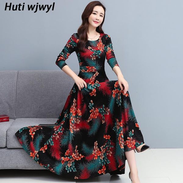 casual dresses 4xl plus size vintage long sleeve print floral midi dress 2021 spring autumn elegant women party red maxi vestidos, Black;gray
casual dresses 4xl plus size vintage long sleeve print floral midi dress 2021 spring autumn elegant women party red maxi vestidos, Black;gray