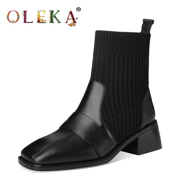 boots oleka leather mid-calf winter ladies square heel totem toe novelty style work & safety as986, Black
boots oleka leather mid-calf winter ladies square heel totem toe novelty style work & safety as986, Black