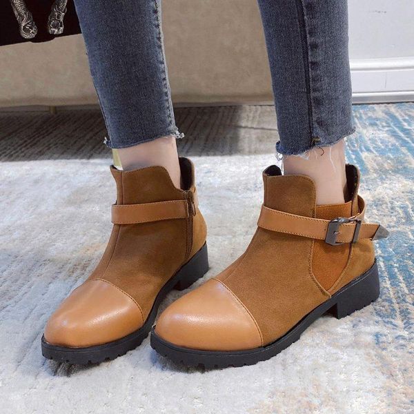 boots fashion women ankle 2021 handmade thick sole comfortable female platform round toe chunky heel shoes zapatos mujer, Black
boots fashion women ankle 2021 handmade thick sole comfortable female platform round toe chunky heel shoes zapatos mujer, Black
