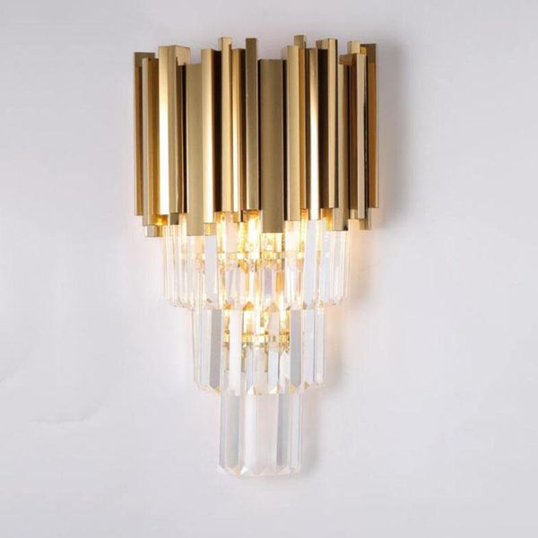 wall lamp modern light luxury crystal suitable for living room bedroom e14 led lighting
wall lamp modern light luxury crystal suitable for living room bedroom e14 led lighting