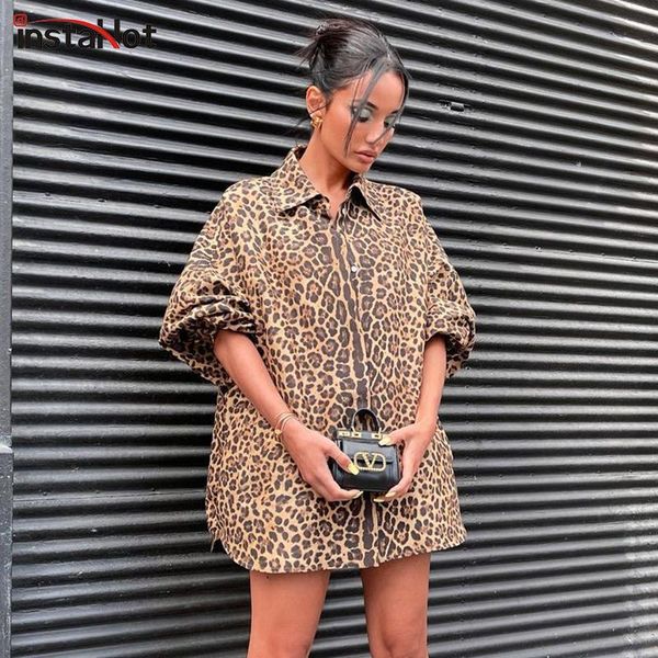 women's blouses & shirts insta women leopard print oversize shirt long sleeve button blouse elegant casual 2021 autumn spring streetwea, White
women's blouses & shirts insta women leopard print oversize shirt long sleeve button blouse elegant casual 2021 autumn spring streetwea, White