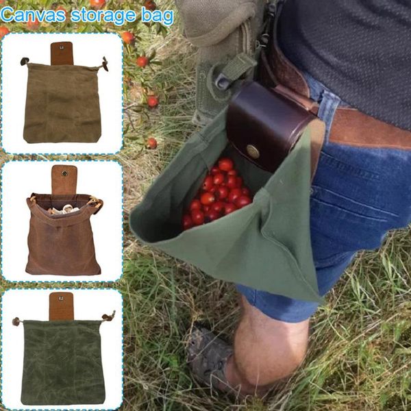 storage bags leather and canvas bushcraft bag, foraging pouch for hiking, treasures & seashells, easy looping around belts
storage bags leather and canvas bushcraft bag, foraging pouch for hiking, treasures & seashells, easy looping around belts