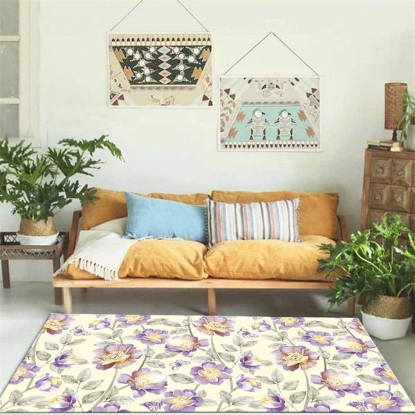 nordic light yellow carpet with purple flower bedroom floral rug washable non-slip kitchen large bedside mat area girl carpets
nordic light yellow carpet with purple flower bedroom floral rug washable non-slip kitchen large bedside mat area girl carpets