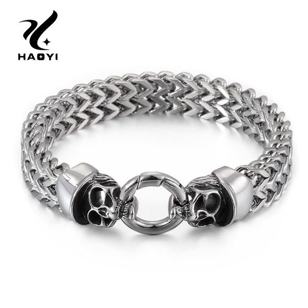 link, chain 2021 est mesh skull charm bracelet for men stainless steel silver punk jewelry never fade, Black
link, chain 2021 est mesh skull charm bracelet for men stainless steel silver punk jewelry never fade, Black