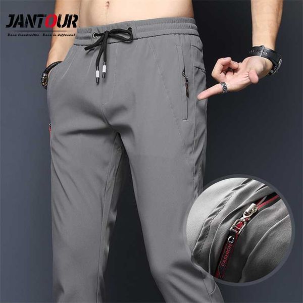 spring summer casual men's pants slim fit chinos fashion thin zipper pocket elastic waist fast dry trousers male brand clothing 211013, Black
spring summer casual men's pants slim fit chinos fashion thin zipper pocket elastic waist fast dry trousers male brand clothing 211013, Black
