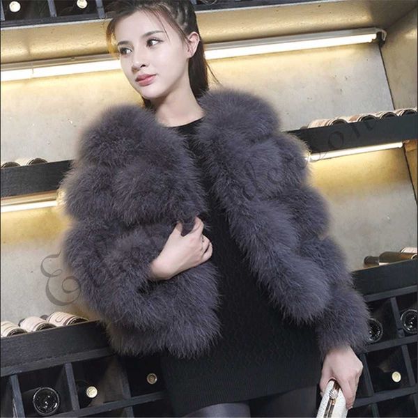 ethel anderson women's 100% real farm fluffy ostrich turkey feather fur coat lady winter jacket soft warmer 3/4 sleeves fall t191118, Black
ethel anderson women's 100% real farm fluffy ostrich turkey feather fur coat lady winter jacket soft warmer 3/4 sleeves fall t191118, Black