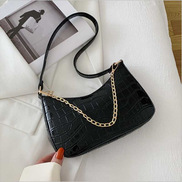 totes 2021 fashion retro alligator pattern women handbag pu leather casual shoulder bags female elegant solid color chain 
totes 2021 fashion retro alligator pattern women handbag pu leather casual shoulder bags female elegant solid color chain