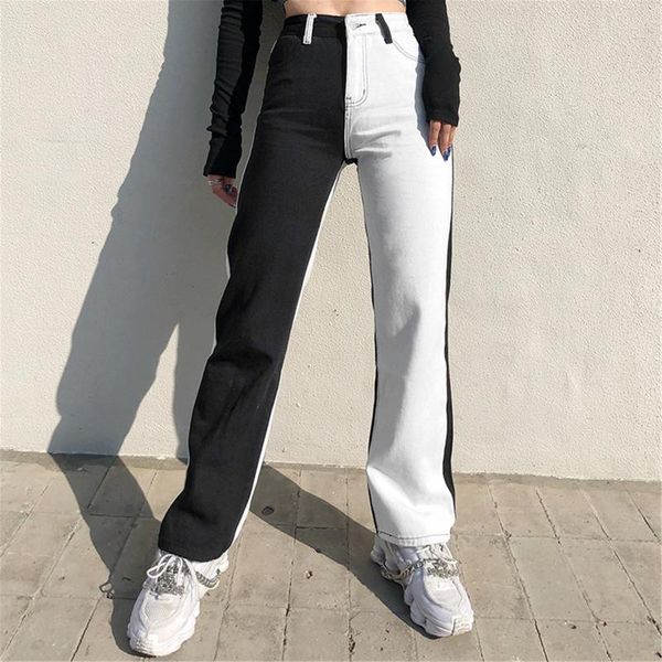 women's jeans street female hip hop sweatpants women drawstring streetwear patchwork colored pants high waist casual trousers, Blue
women's jeans street female hip hop sweatpants women drawstring streetwear patchwork colored pants high waist casual trousers, Blue