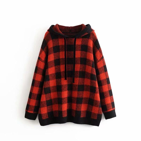 women's sweaters streetwear women plaid hoodies 2021 autumn fashion ladies knitted loose causal female oversized girl soft, White;black
women's sweaters streetwear women plaid hoodies 2021 autumn fashion ladies knitted loose causal female oversized girl soft, White;black