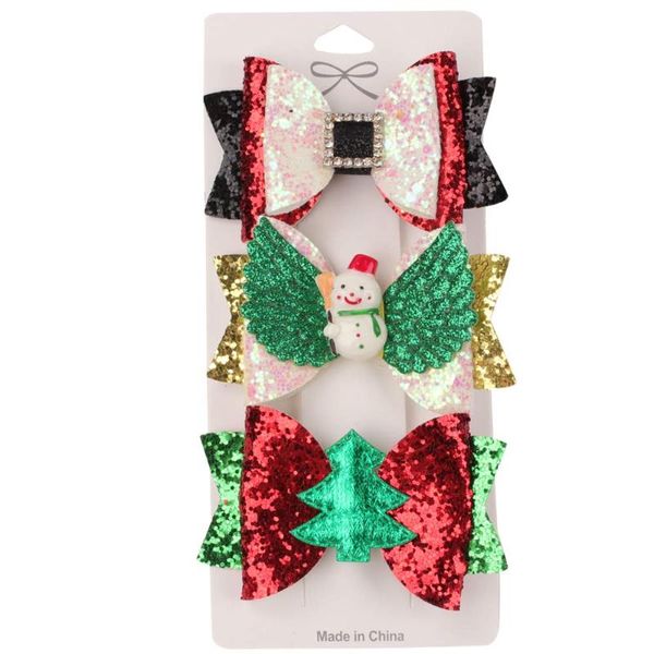 hair accessories 3pcs/set 3‘’ cute christmas clips for girls sequins bowknot hairpins barrettes party headwear kids, Slivery;white
hair accessories 3pcs/set 3‘’ cute christmas clips for girls sequins bowknot hairpins barrettes party headwear kids, Slivery;white