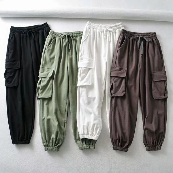 women's pants & capris streetwear casual high waist joggers sweatpants for women drawstring pantalones cargo harajuku trousers, Black;white
women's pants & capris streetwear casual high waist joggers sweatpants for women drawstring pantalones cargo harajuku trousers, Black;white