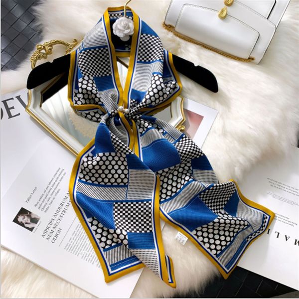 scarves spring and autumn korean style ribbon shirt women s double-sided long silk scarf hair band versatile decoration handbag handle wra, Blue;gray
scarves spring and autumn korean style ribbon shirt women s double-sided long silk scarf hair band versatile decoration handbag handle wra, Blue;gray