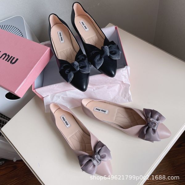 brand single pointed head summer 2021 bow flat net red ins soft bottom shallow mouth women's sho, Black
brand single pointed head summer 2021 bow flat net red ins soft bottom shallow mouth women's sho, Black
