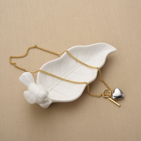 design jewelry gold and silver color contrast love french three-dimensional love ot buckle necklace women's 2021 new
design jewelry gold and silver color contrast love french three-dimensional love ot buckle necklace women's 2021 new