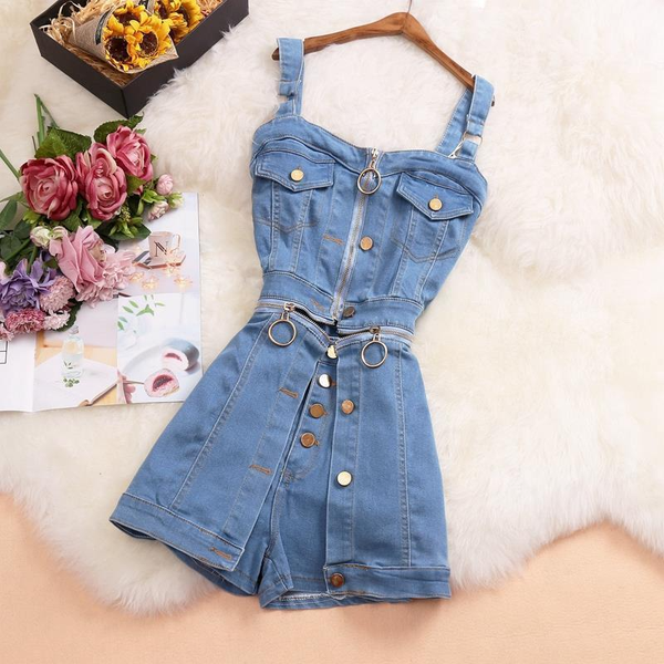 2021 summer new arrival zipper women jumpsuits korean spaghetti strap button female playsuits streetwear bodysuits, Black;white
2021 summer new arrival zipper women jumpsuits korean spaghetti strap button female playsuits streetwear bodysuits, Black;white