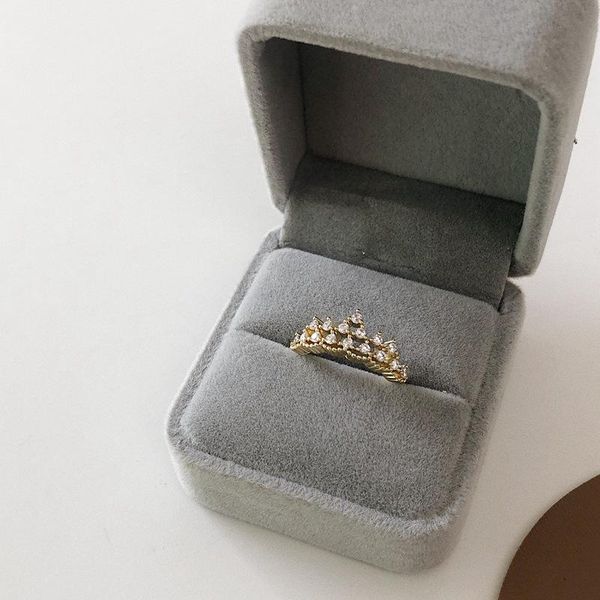 wedding rings korean sweet jewelry fashion zircon crown open ring for women engagement anniversary gift, Slivery;golden
wedding rings korean sweet jewelry fashion zircon crown open ring for women engagement anniversary gift, Slivery;golden