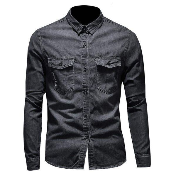 downs men's long-sleeved fashion autumn european denim jacket style casual youth, Black
downs men's long-sleeved fashion autumn european denim jacket style casual youth, Black