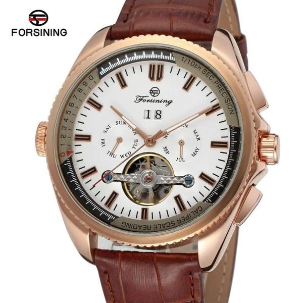 forsining luminous brand leather men automatic mechanical watch tourbillon sport clock casual business calendar relojes wristwatches, Slivery;brown
forsining luminous brand leather men automatic mechanical watch tourbillon sport clock casual business calendar relojes wristwatches, Slivery;brown