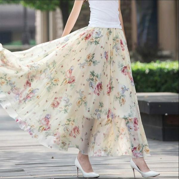 summer fashion casual chiffon printing flowers bohemia brand female women ladies girls stretch waist skirt clothing skirts, Black
summer fashion casual chiffon printing flowers bohemia brand female women ladies girls stretch waist skirt clothing skirts, Black