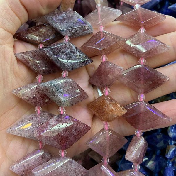 other natural strawberry quartz beads 15'' rhombus square diy loose for jewelry making necklace earring women gift
other natural strawberry quartz beads 15'' rhombus square diy loose for jewelry making necklace earring women gift