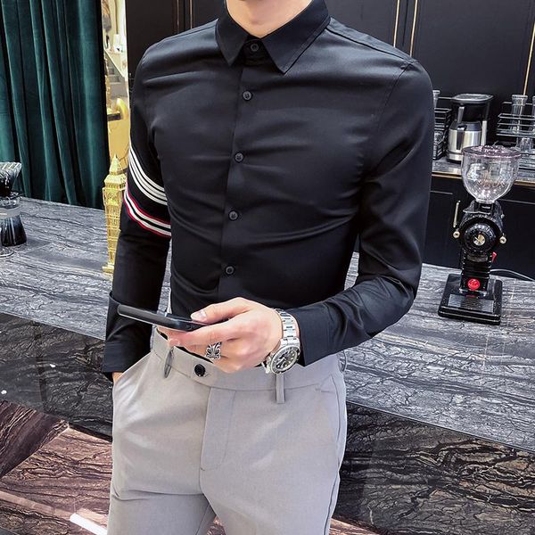 brand clothing men's spring pure cotton business shirts/male slim fit fashion casual long-sleeved shirts s-3xl, White;black
brand clothing men's spring pure cotton business shirts/male slim fit fashion casual long-sleeved shirts s-3xl, White;black