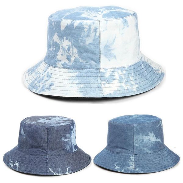 bucket hat fisherman's women wear denim blue ink painting cotton flat basin cap tie dye sunscreen, Blue;gray
bucket hat fisherman's women wear denim blue ink painting cotton flat basin cap tie dye sunscreen, Blue;gray