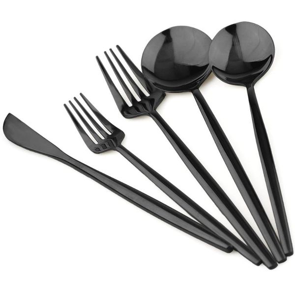 dinnerware sets luxury black gold flatware set 304 stainless steel cutlery knife fork spoon dessert tableware
dinnerware sets luxury black gold flatware set 304 stainless steel cutlery knife fork spoon dessert tableware