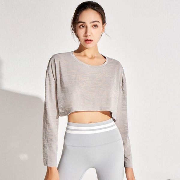 yoga outfit shirts autumn women thin loose female long-sleeved slim-fitting midriff-baring breathable sports casual quick-dry
yoga outfit shirts autumn women thin loose female long-sleeved slim-fitting midriff-baring breathable sports casual quick-dry