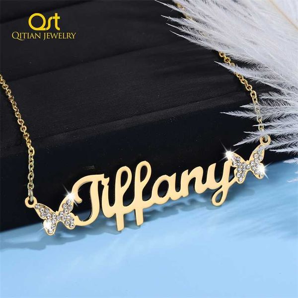 personalized butterfly necklaces custom name bling iced out pendant gold stainless steel chain crystal name necklace for women 211110, Silver
personalized butterfly necklaces custom name bling iced out pendant gold stainless steel chain crystal name necklace for women 211110, Silver