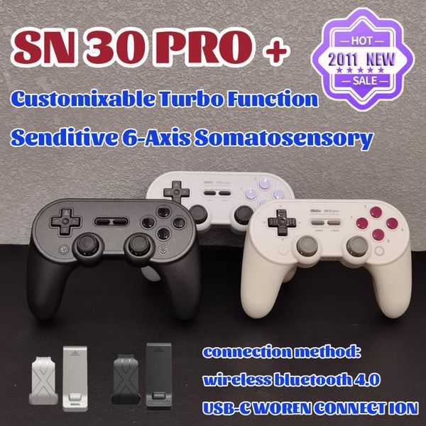 8bitdo sn30 pro+ bluetooth wireless gamepad controller pro plus for windows android macos switch steam game controllers & joysticks
8bitdo sn30 pro+ bluetooth wireless gamepad controller pro plus for windows android macos switch steam game controllers & joysticks