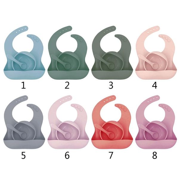 pcs solid colour baby silicone bowl toddler feeding with bib spoon dishes f62d bibs & burp cloths
pcs solid colour baby silicone bowl toddler feeding with bib spoon dishes f62d bibs & burp cloths