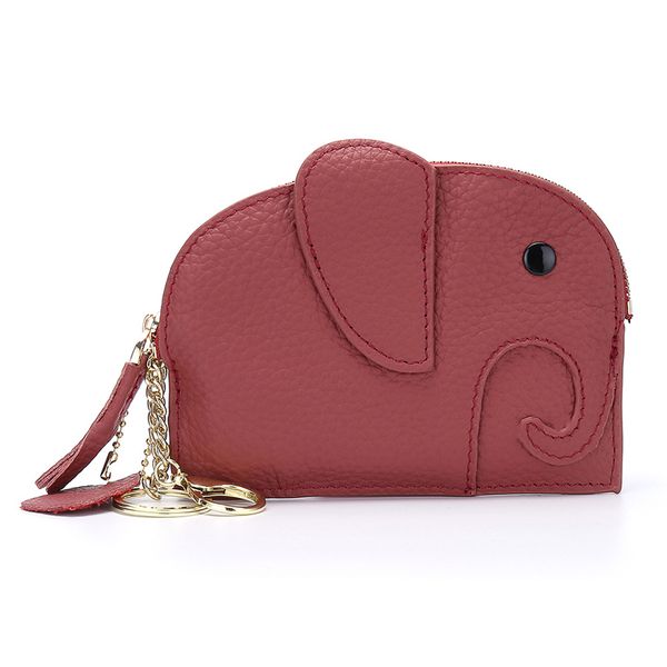 genuine leather cute cartoon elephant mini purse thin tassel creative keychain coin purse bag female, Red;black
genuine leather cute cartoon elephant mini purse thin tassel creative keychain coin purse bag female, Red;black