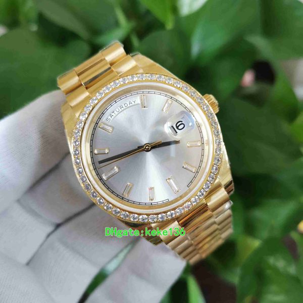 bp factory watches 40mm 228235 diamond dial bezel yellow gold luminescent cal.2813 movement mechanical automatic mens watch men's wrist, Slivery;brown
bp factory watches 40mm 228235 diamond dial bezel yellow gold luminescent cal.2813 movement mechanical automatic mens watch men's wrist, Slivery;brown