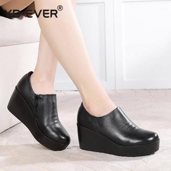 dress shoes 2021 wedges women shoe spring autumn slip-on high heels round toe genuine leather casual ladies platform woman, Black
dress shoes 2021 wedges women shoe spring autumn slip-on high heels round toe genuine leather casual ladies platform woman, Black