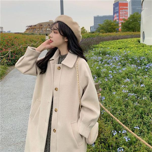 autumn and winter 2021 coat women's fashionable woollen middle long small thickened thin wool & blends, Black
autumn and winter 2021 coat women's fashionable woollen middle long small thickened thin wool & blends, Black