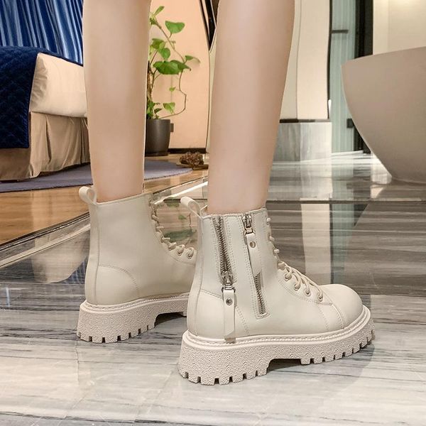 boots 2021 autumn platform non-slip lace-up women's ankle fashion zipper round head square heel short casual, Black
boots 2021 autumn platform non-slip lace-up women's ankle fashion zipper round head square heel short casual, Black