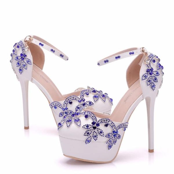 dress shoes 2021 white flower wedding sandals women crystal peep toe high heels 14cm sweet ladies platform ankle strap, Black
dress shoes 2021 white flower wedding sandals women crystal peep toe high heels 14cm sweet ladies platform ankle strap, Black