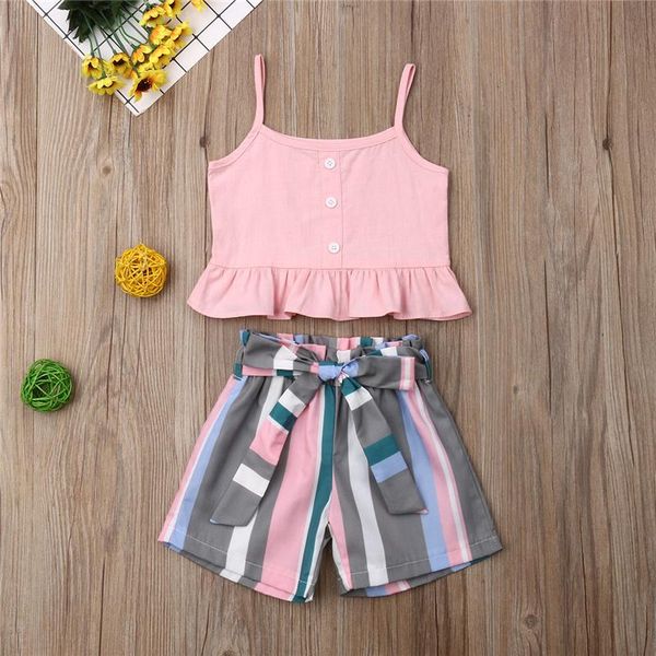 baby girls summer clothes casual set sleeveless solid color ruffle cropped camisole+high waist stripe shorts kids 2pcs outfits clothing sets, White
baby girls summer clothes casual set sleeveless solid color ruffle cropped camisole+high waist stripe shorts kids 2pcs outfits clothing sets, White