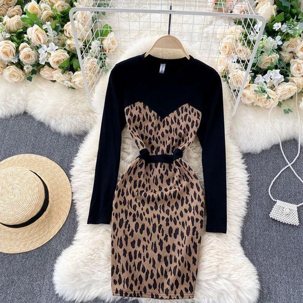 casual dresses luosha women autumn winter o neck long sleeve leopard patchwork bodycom slim dress femal bottom mini party vestidos, Black;gray
casual dresses luosha women autumn winter o neck long sleeve leopard patchwork bodycom slim dress femal bottom mini party vestidos, Black;gray