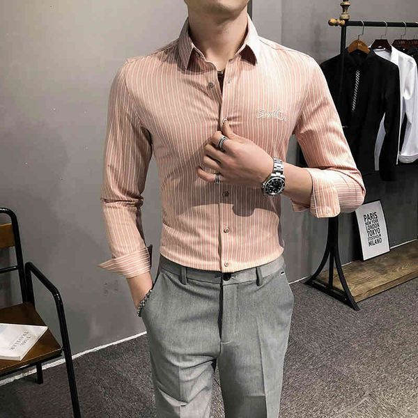 men's casual shirts alta qualidade da moda novos homens camisas de pinstripe manga longa negcios formal wear magro ajuste senhores vest, White;black
men's casual shirts alta qualidade da moda novos homens camisas de pinstripe manga longa negcios formal wear magro ajuste senhores vest, White;black