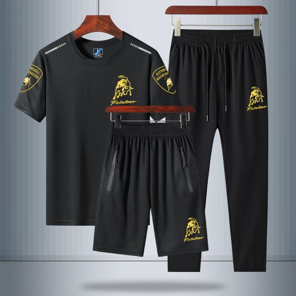 summer 2021 ice casual three piece men's fashion short sleeve sportswear t-shirt, Gray
summer 2021 ice casual three piece men's fashion short sleeve sportswear t-shirt, Gray