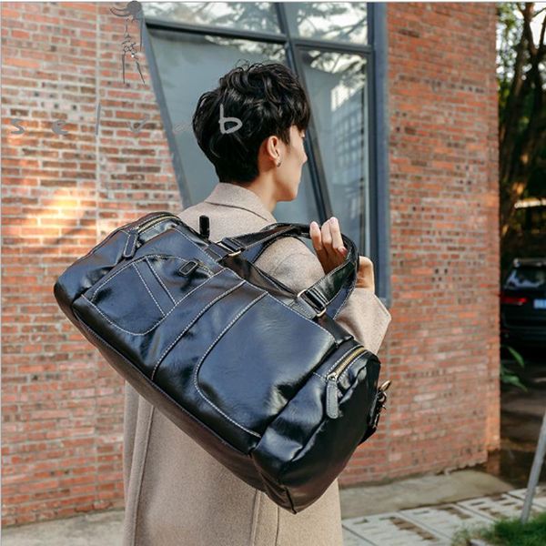 duffel bags fashion men's pu leather short-distance travel bag portable large-capacity business hand luggage
duffel bags fashion men's pu leather short-distance travel bag portable large-capacity business hand luggage